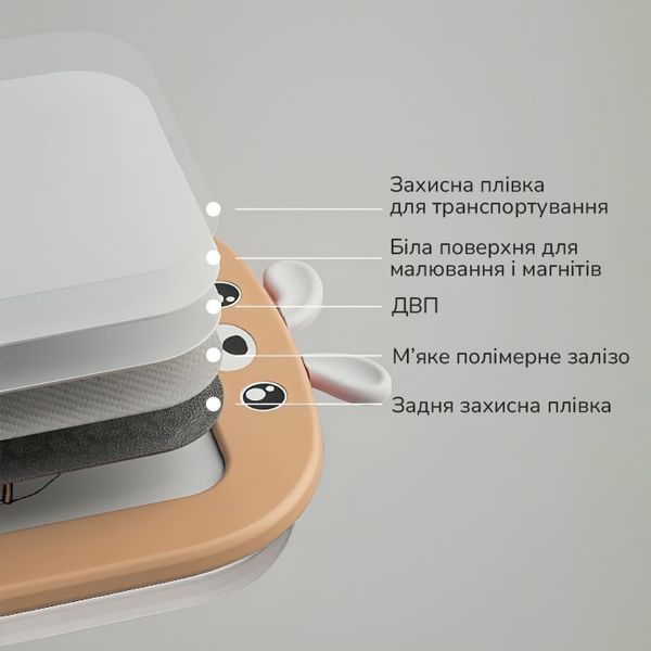 Детский мольберт со стулом 2-в-1 Lumpurini Missi Comodo. Магнитная доска для рисования, маркеров C-HB027kw фото