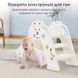 Детская пластиковая горка для улицы и дома Lumpurini Diliana. Складная горка для катания C-HT020w фото 5