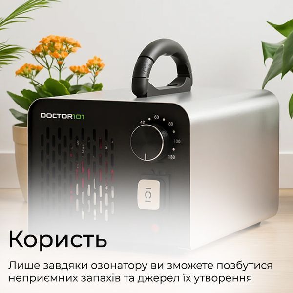 Промисловий озонатор повітря та води 2в1 Doctor-101 D40-A для великих приміщень. Генератор озону з високою продуктивністю 40 г/год HS-G02A фото